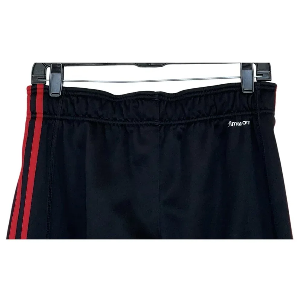 Adidas Track Pants Mens Size‎ Medium Black Striped Sides Athletic Pockets